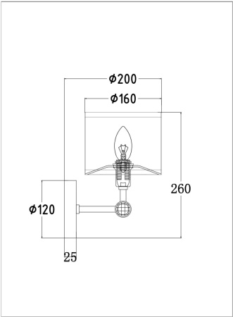 картинка Бра Alloro MOD088WL-01BS от магазина BTSvet