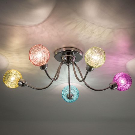 картинка Детская разноцветная люстра Popurri CL604151 от магазина BTSvet