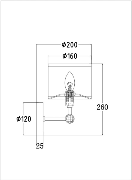 картинка Бра Alloro MOD088WL-01BS от магазина BTSvet