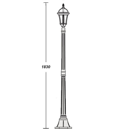 картинка Наземный фонарь 95208S Bl от магазина BTSvet