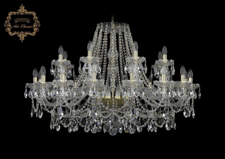 Хрустальная подвесная люстра 11.25.16+8.400.Gd.Sp