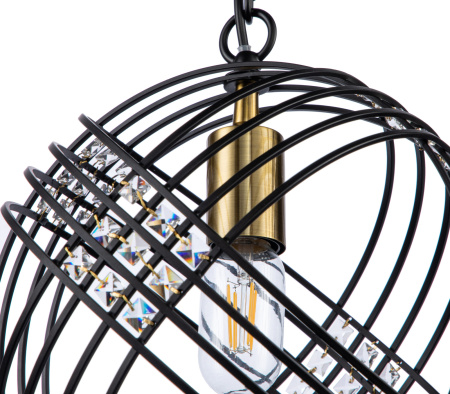 картинка Подвесной светильник Fresco V000103 (10001/1P Black) от магазина BTSvet