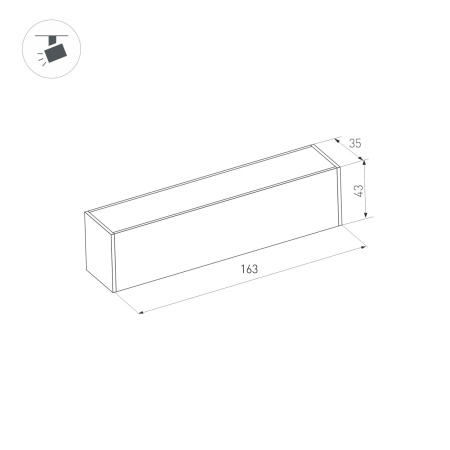 картинка Коннектор прямой MAG-CON-45-I-POWER (BK) (Arlight, IP20 Металл, 3 года) 030550 от магазина BTSvet