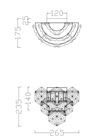 картинка Настенный светильник Molly FR1004WL-02CH от магазина BTSvet