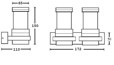 картинка Настенный светильник уличный TUBE LED W78025 Cb от магазина BTSvet