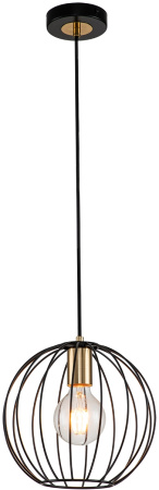 Подвесной светильник Quebec 10176/1S E27*60W Black/Brass