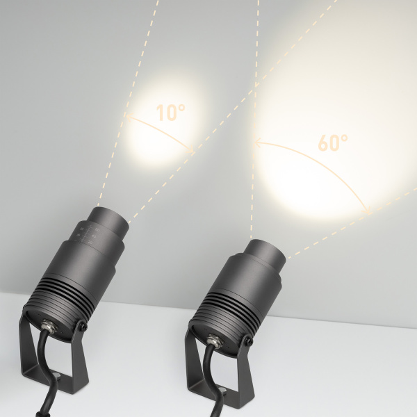 картинка Прожектор светодиодный ALT-RAY-ZOOM-R61-12W Warm3000 (DG, 10-60 deg, 230V) (Arlight, IP67 Металл, 3 года) 026447 от магазина BTSvet