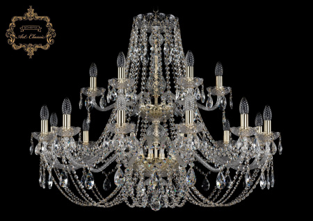 Хрустальная подвесная люстра 11.21.12+6.360.2d.Gd.Sp