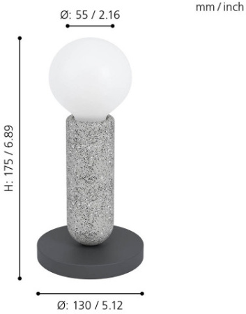 картинка Интерьерная настольная лампа с выключателем Giaconecchia 39835 от магазина BTSvet