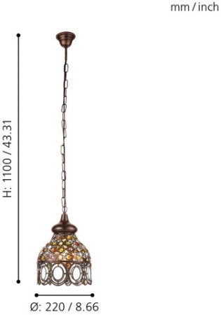 картинка Подвесной светильник JADIDA 49765 от магазина BTSvet