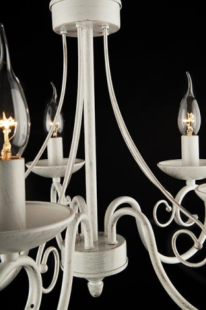 картинка Подвесная люстра 22404/5 белый с золотом от магазина BTSvet