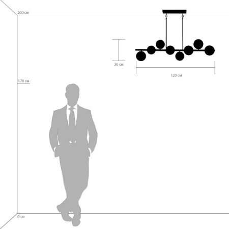 картинка Подвесная люстра Croco 815083 от магазина BTSvet