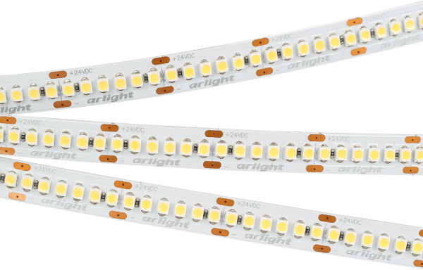 Светодиодная лента RT 6-3528-240 24V Warm2700 4х (1200 LED) (Arlight, 19.2 Вт/м, IP20) 017428