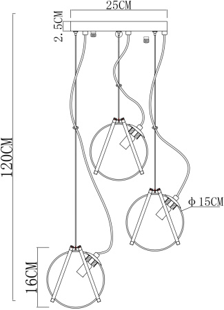 картинка Подвесной светильник Hazel 5015/02 SP-3 от магазина BTSvet