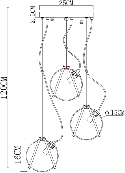 картинка Подвесной светильник Hazel 5015/02 SP-3 от магазина BTSvet