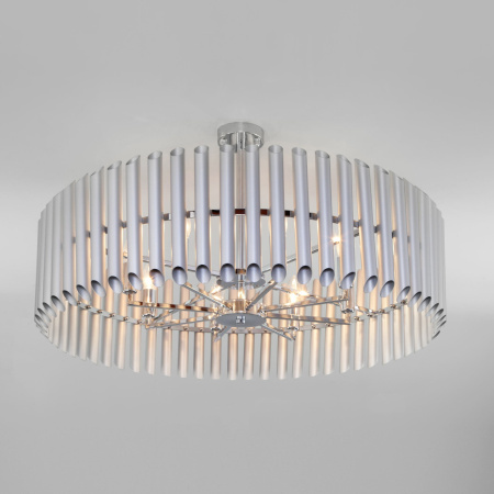 картинка Люстра потолочная на штанге Castellie 362/8 серебро от магазина BTSvet