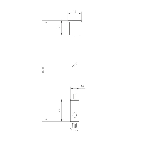 картинка Подвес MAG-HANG-2540-L3000 (SL) (Arlight, Металл) 034751 от магазина BTSvet