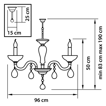 картинка Подвесная люстра ARTIFICI 719108 от магазина BTSvet