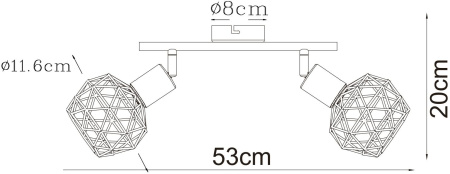 картинка Спот на штанге A6141AP-2AB от магазина BTSvet