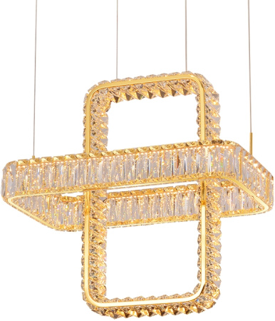 Подвесной светильник хрустальный светодиодный 8231+1/S gold