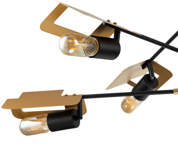 картинка Люстра потолочная на штанге Severo V000174 (10004/6R Black) от магазина BTSvet