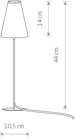 картинка Интерьерная настольная лампа Nowodvorski Trifle 8076 от магазина BTSvet