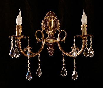 Бра 8888/2 PB Leaf crystal