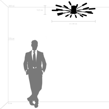 картинка Потолочная люстра на штанге Ragno 732187 от магазина BTSvet