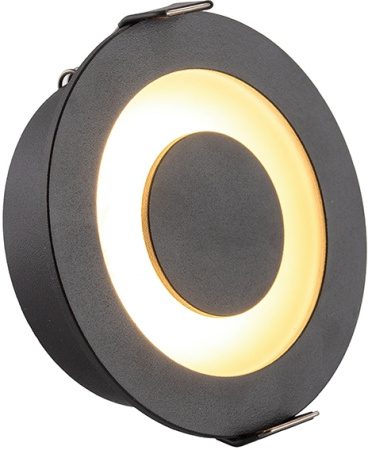 Точечный встраиваемый светильник DK2500-BK