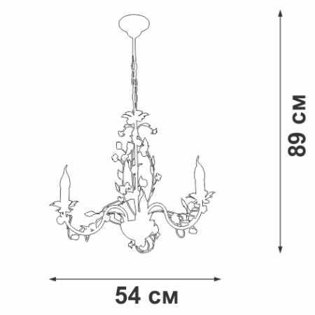 картинка Подвесная люстра V1796-0/3 от магазина BTSvet