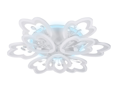 картинка Потолочная люстра светодиодная с пультом, регулировкой яркости, цветовой температуры и ночным режимом Acrylica FA511 от магазина BTSvet