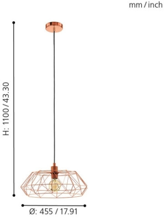 картинка Подвесной светильник CARLTON 2 49488 от магазина BTSvet