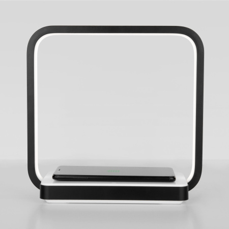 картинка Интерьерная настольная лампа светодиодная с сенсором и беспроводным ЗУ Frame 80502/1 от магазина BTSvet