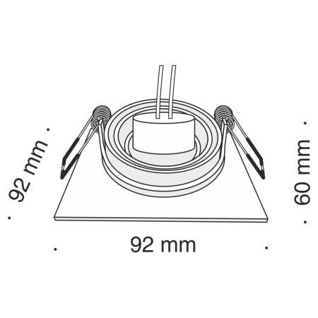 картинка Встраиваемый светильник Atom DL024-2-01B от магазина BTSvet