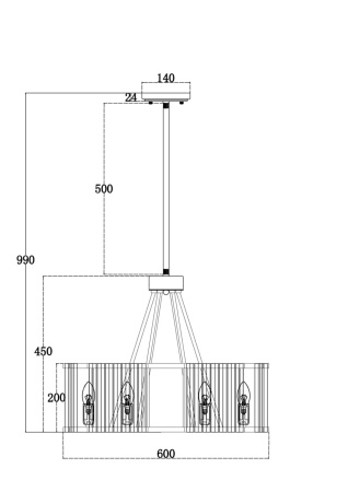 картинка Потолочная люстра Solar MOD087PL-06G от магазина BTSvet