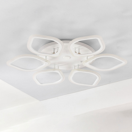 картинка Потолочная люстра светодиодная с пультом и управлением смартфоном регулировкой цветовой температуры и яркости RGB Ромби Смарт CL236A160E от магазина BTSvet