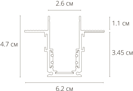 картинка Шинопровод встраиваемый магнитный Linea-Accessories A470233 от магазина BTSvet