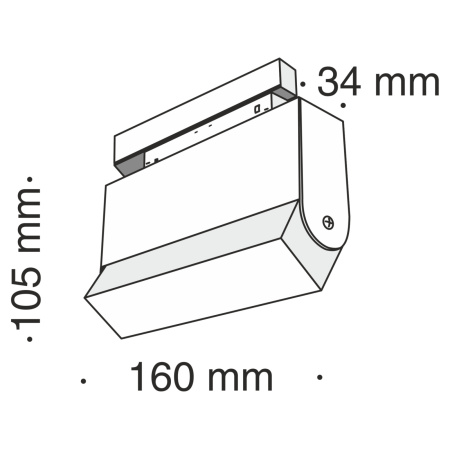 картинка Трековый светильник светодиодный Track lamps TR013-2-10W3K-B от магазина BTSvet