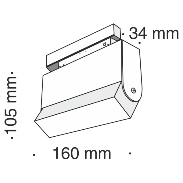 картинка Трековый светильник светодиодный Track lamps TR013-2-10W4K-B от магазина BTSvet