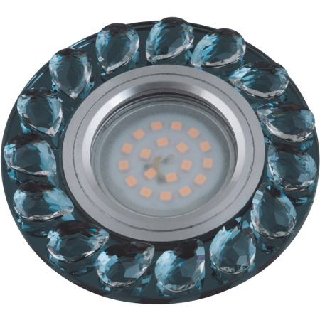 Встраиваемый светильник Peonia DLS-P107 GU5.3 CHROME/SMOKE+CLEAR