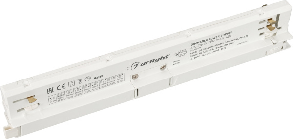 Блок питания для трековых систем ARJ-TR-25-PFC-DALI2-ADJ (25W, 350-700mA) (Arlight, IP20 Пластик, 5 лет) 032490