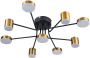 картинка Потолочная люстра на штанге Ogma 10235/9 LED*110W Black/Brass от магазина BTSvet