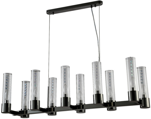 картинка Подвесная люстра OTONO OTONO SP10 L980 BLACK CHROMIUM/TRANSPARENTE от магазина BTSvet