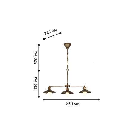 картинка Подвесной светильник Magrib 1214-3P1 от магазина BTSvet