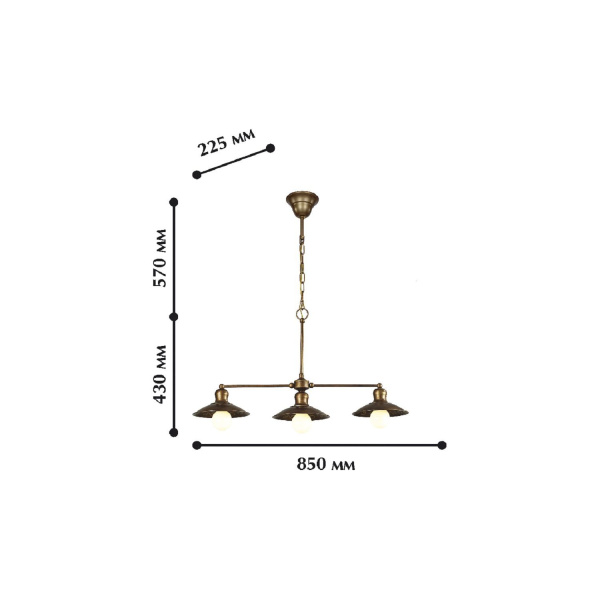 картинка Подвесной светильник Magrib 1214-3P1 от магазина BTSvet
