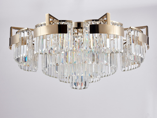 Потолочная люстра хрустальная 4356+6/PL gold