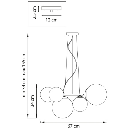 картинка Подвесная люстра Globo 815051 от магазина BTSvet