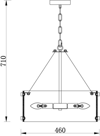 картинка Подвесной светильник Fresco FR5190PL-06BS от магазина BTSvet