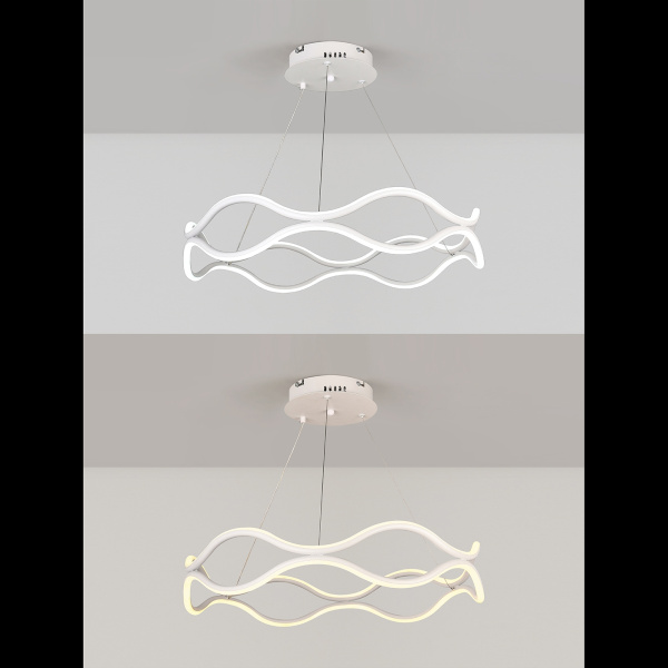 картинка Подвесной светильник светодиодный с голосовым управлением пультом и управлением со смартфона регулировкой цветовой температуры и яркости ночным режимом и таймером LED LAMPS 81284 от магазина BTSvet