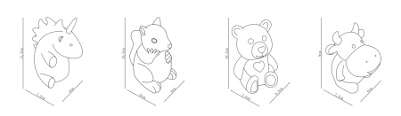 картинка Детская настольная лампа с выключателем Kraka 28034-20 от магазина BTSvet